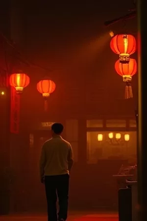 《无名捕手》剧照：便衣警察在夜市人流中按住嫌疑人手腕