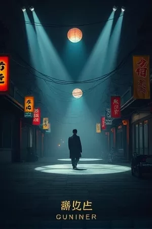 《午夜裁缝铺》剧照：缝纫机旁挂着会发光的纽扣串