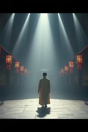 《回声档案》剧照：档案员在堆满卷宗的旧库房翻找磁带